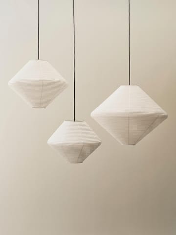Paper Shade Diamond abajur - Branco clássico, Ø60 cm - HAY