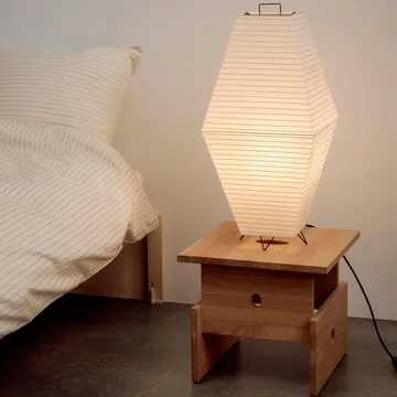Paper Shade Prism abat-jour para candeeiro de pé/mesa - Branco clássico, 30x66 cm - HAY