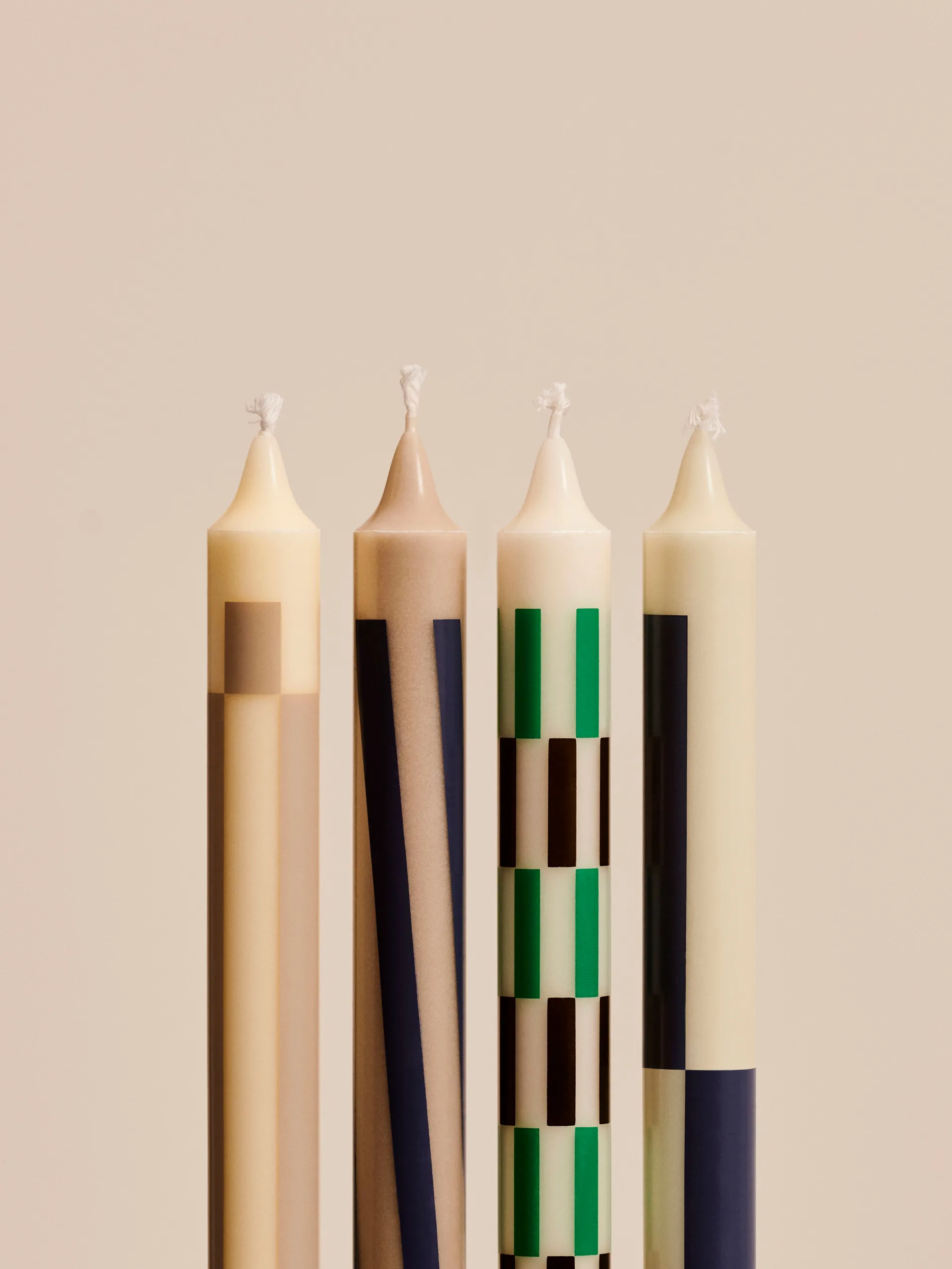 Pattern mistura de velas 4 unidades, Cream-dark HAY