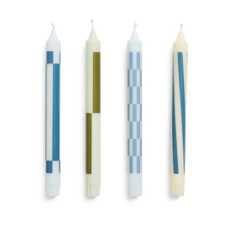 Pattern mistura de velas 4 unidades - Green-blue - HAY