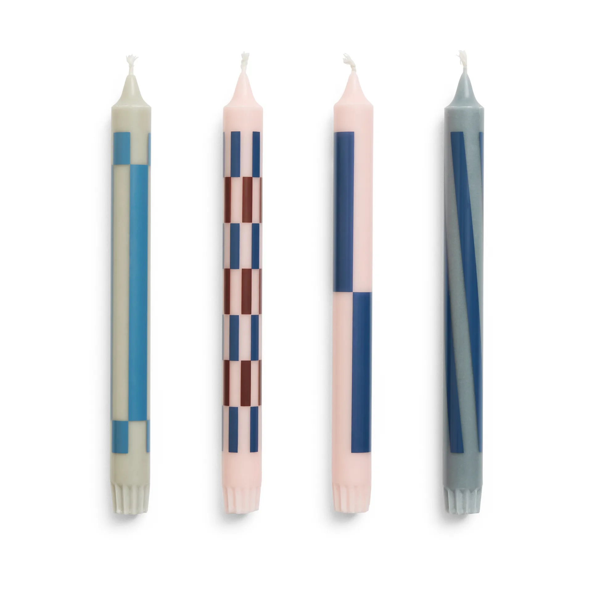 Pattern mistura de velas 4 unidades, Light pink-blue HAY