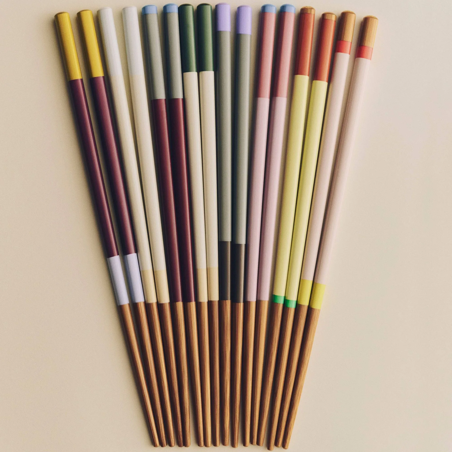 Pauzinhos Colour, conjunto de 4, Bright HAY