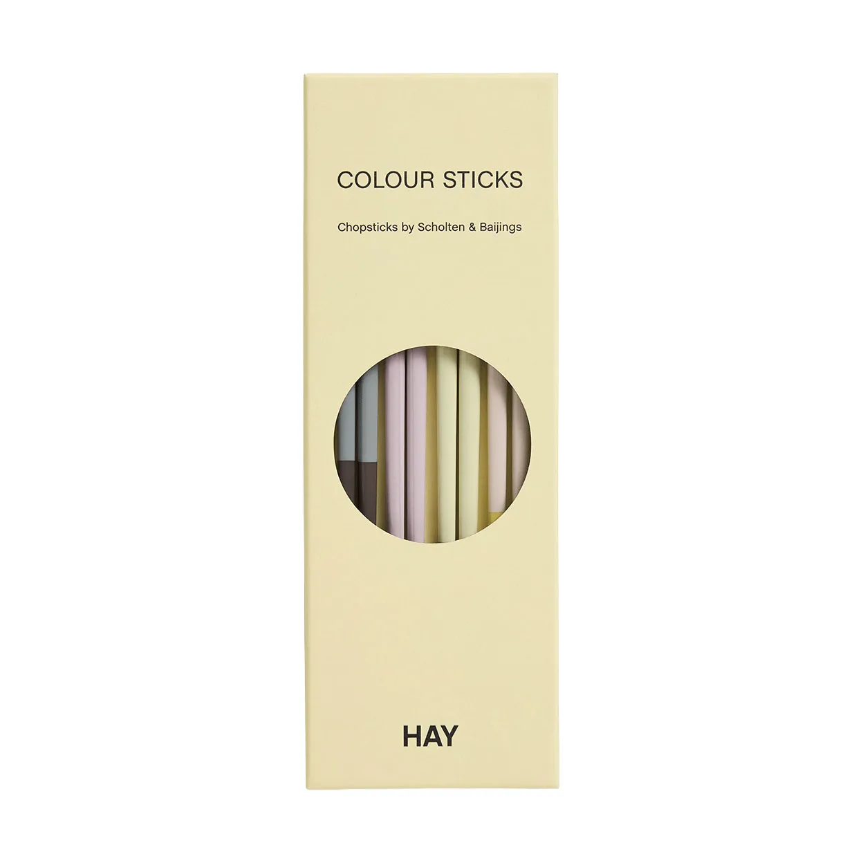 Pauzinhos Colour, conjunto de 4, Pastel HAY