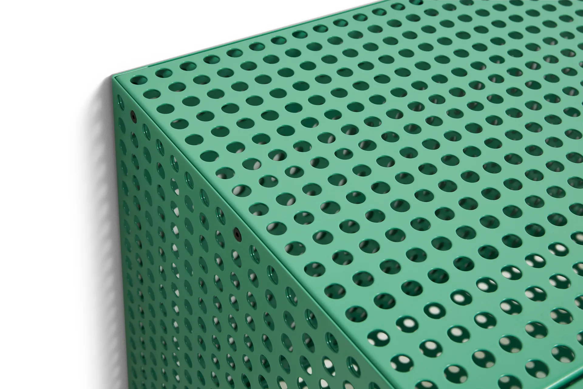 Perforated Cabinet armário de parede pequeno, Jade suave HAY