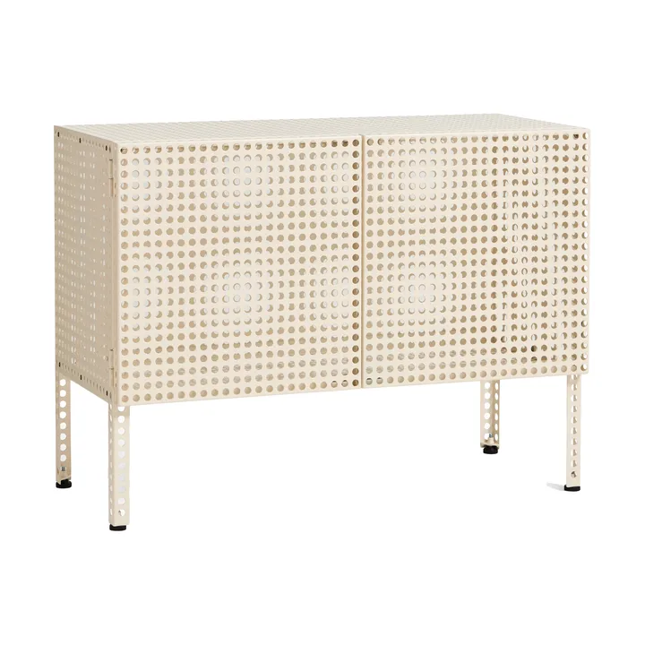 Perforated Cabinet armário pequeno - Casca de ovo - HAY