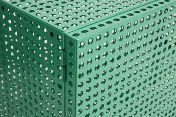 Perforated Cabinet armário pequeno - Jade suave - HAY