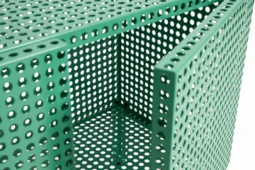 Perforated Cabinet armário pequeno - Jade suave - HAY