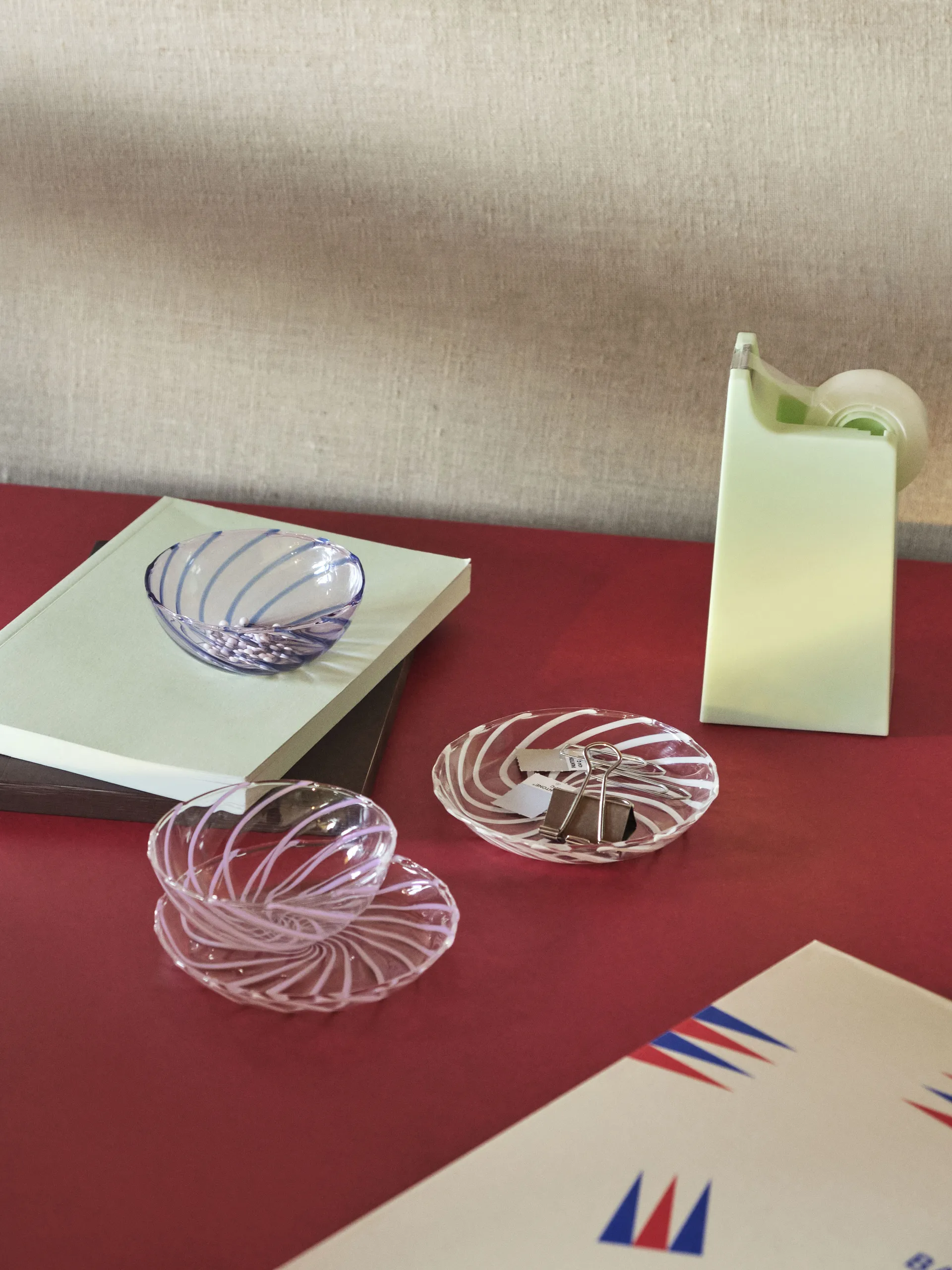 Pires Spin Ø11 cm, 2 un., Transparente-traço branco HAY