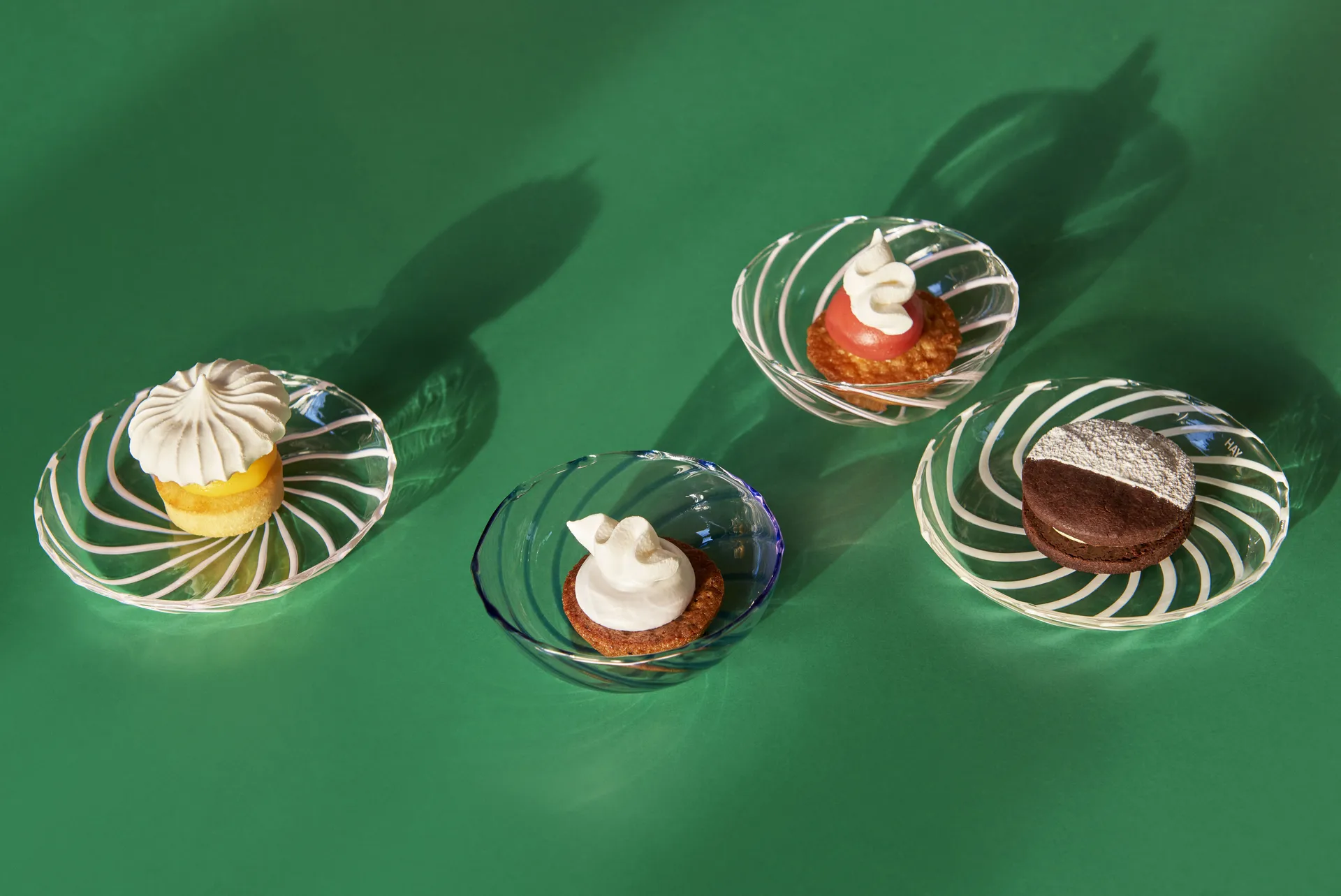 Pires Spin Ø11 cm, 2 un., Transparente-traço branco HAY