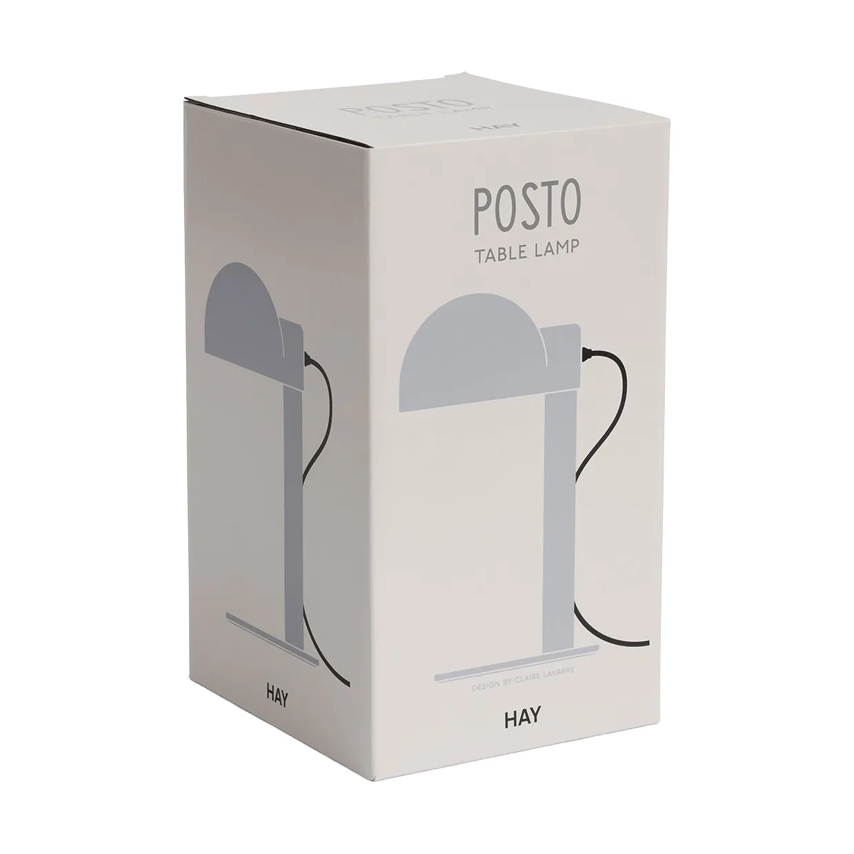 Posto candeeiro de mesa, cinzento-prateado HAY