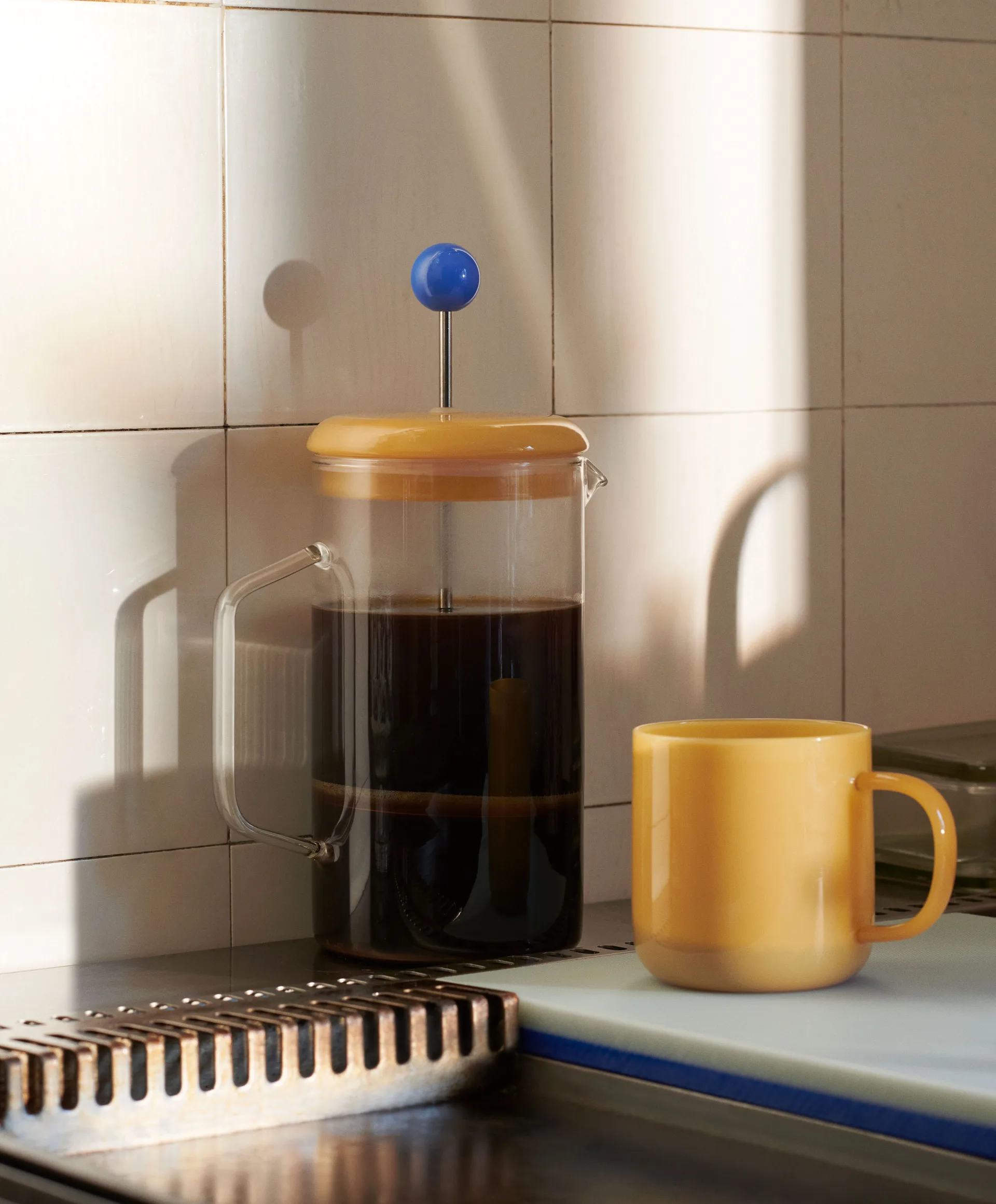 Prensa de café francesa French Press Brewer 1 litro, Clear HAY