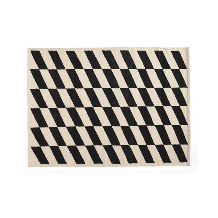Shift Kelim tapete 140x200 cm - Black - HAY