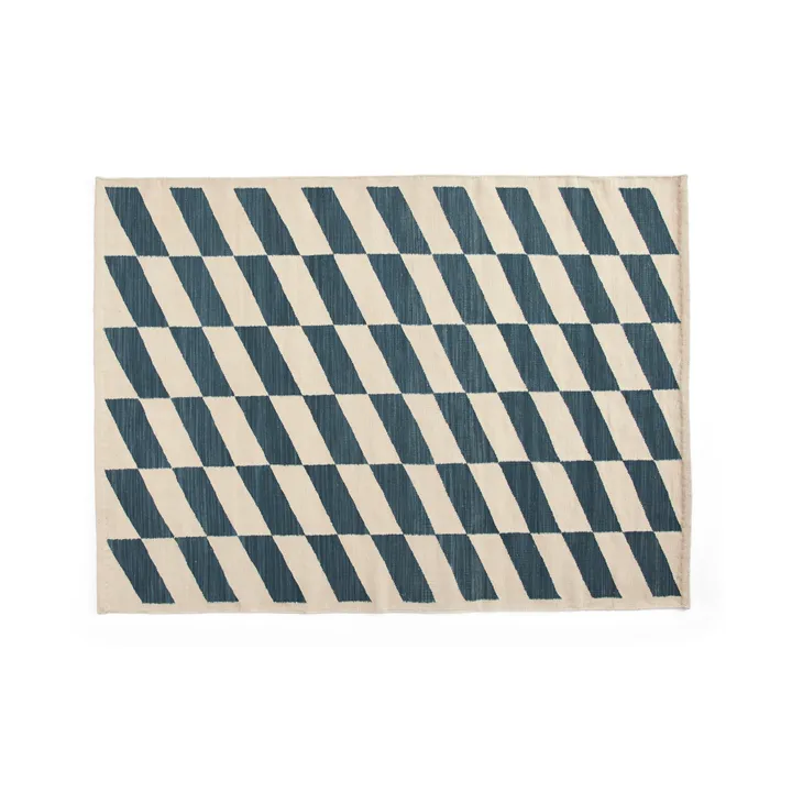 Shift Kelim tapete 140x200 cm - Blue - HAY