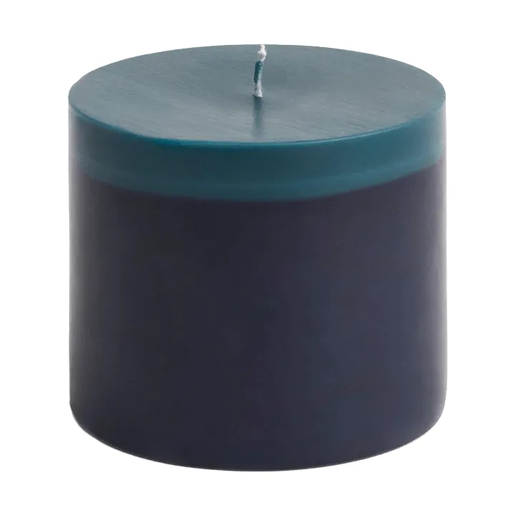 Silo Candle vela cilíndrica, Midnight blue-dark teal, Ø9,5x8 cm HAY