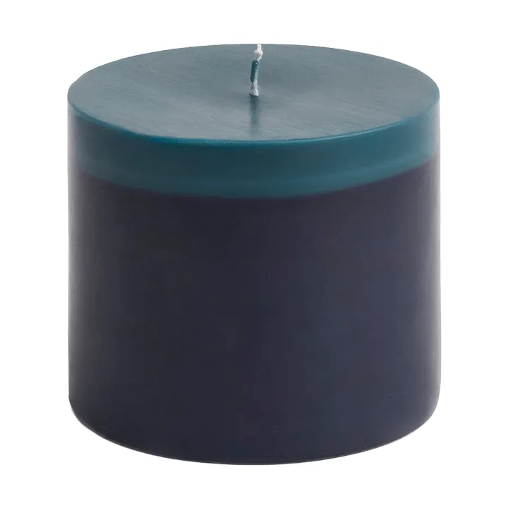 Silo Candle vela cilíndrica - Midnight blue-dark teal, Ø9,5x8 cm - HAY