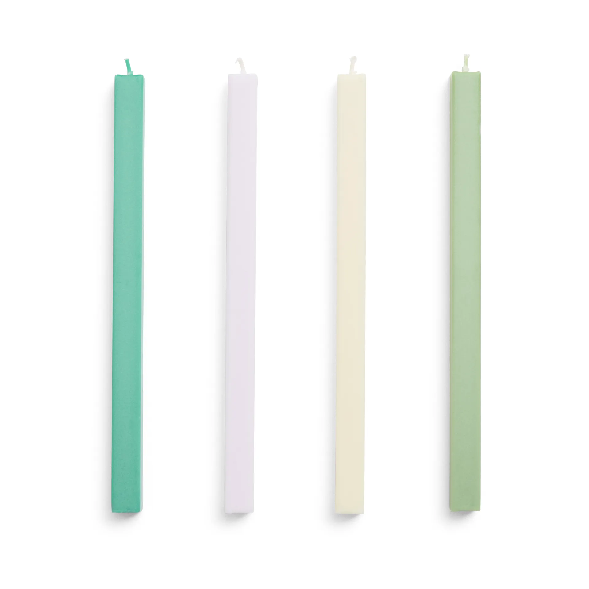 Square Candle mistura de velas 4 unidades, Pastel HAY