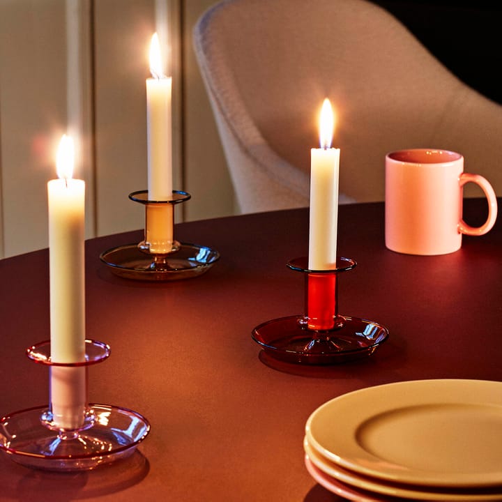 Suporte de velas Flare, rosa HAY