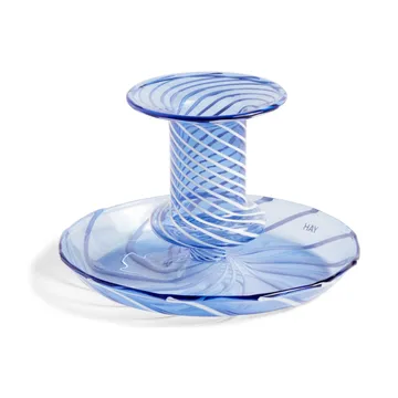 Suporte de velas Flare Stripe - azul claro - HAY