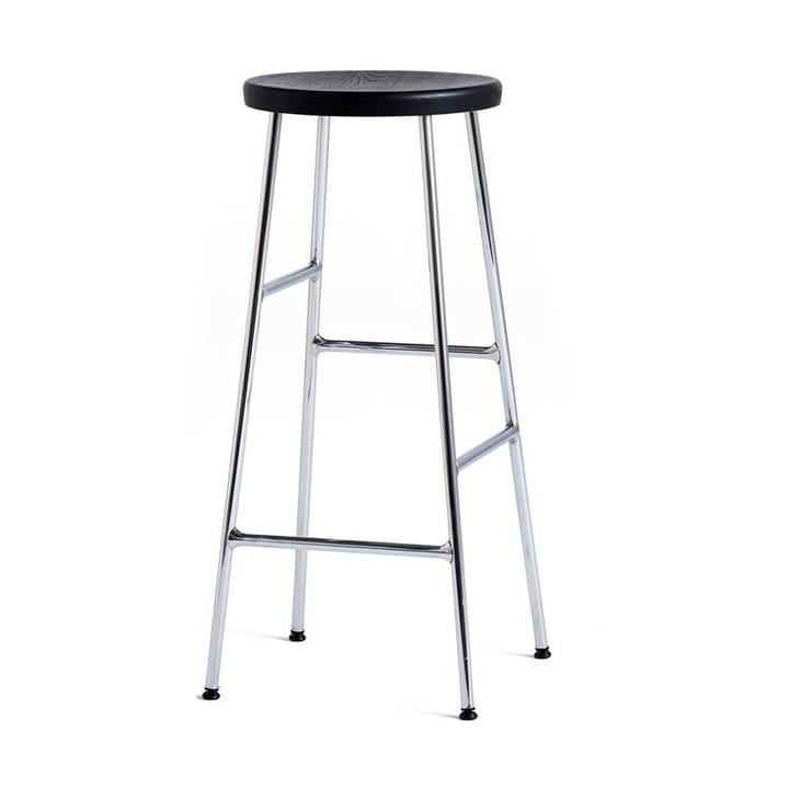 Tamborete de Barra Cornet 75 cm - Soft black oak-chrome - HAY
