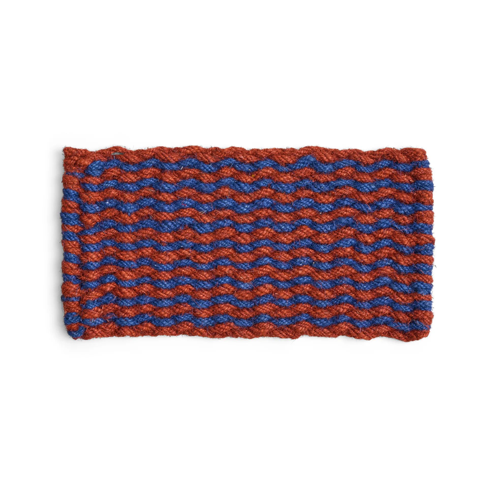 Tapete de entrada Coco Stripe Wave, Brown-navy HAY