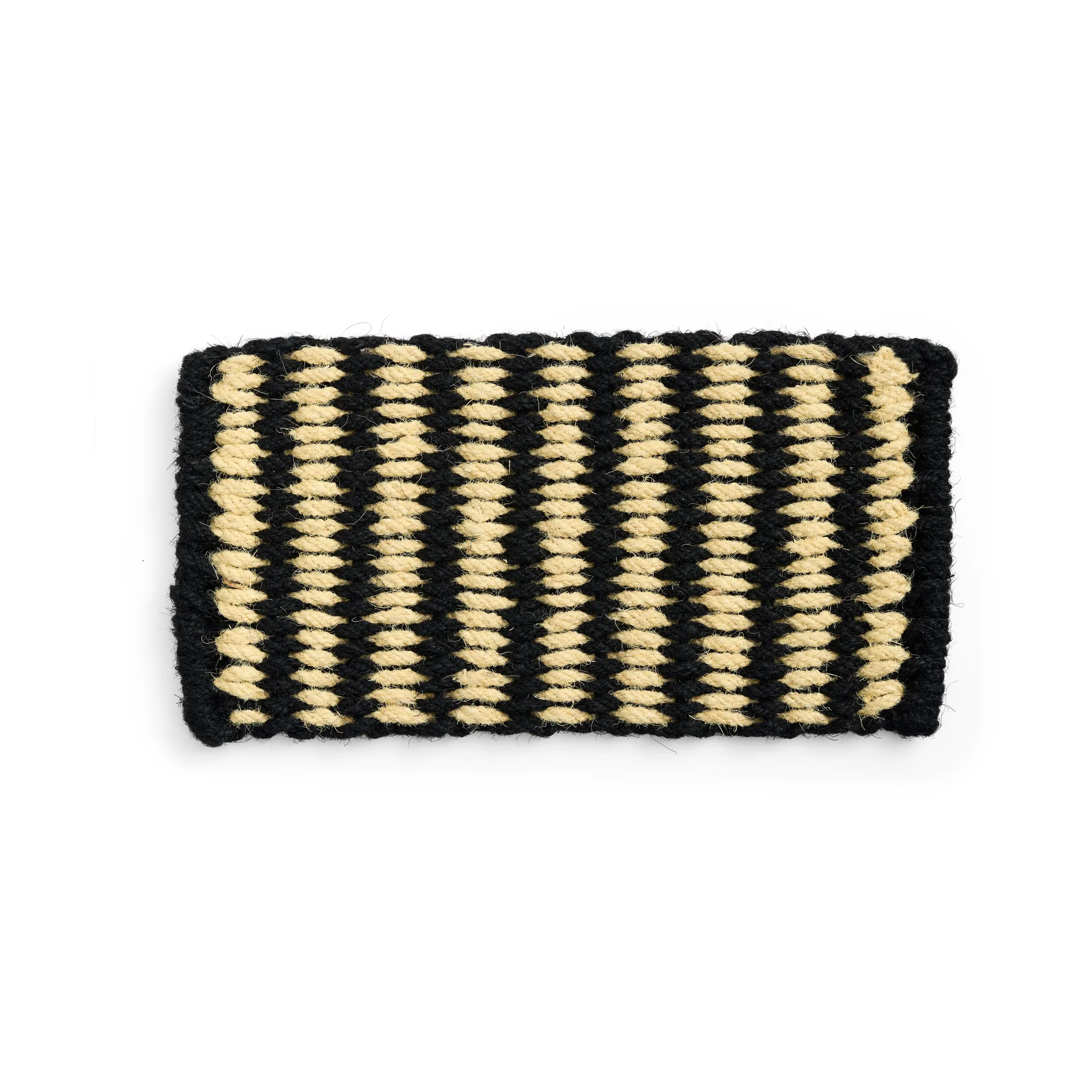 Tapete de entrada Coco Stripe Wide, Black-white HAY
