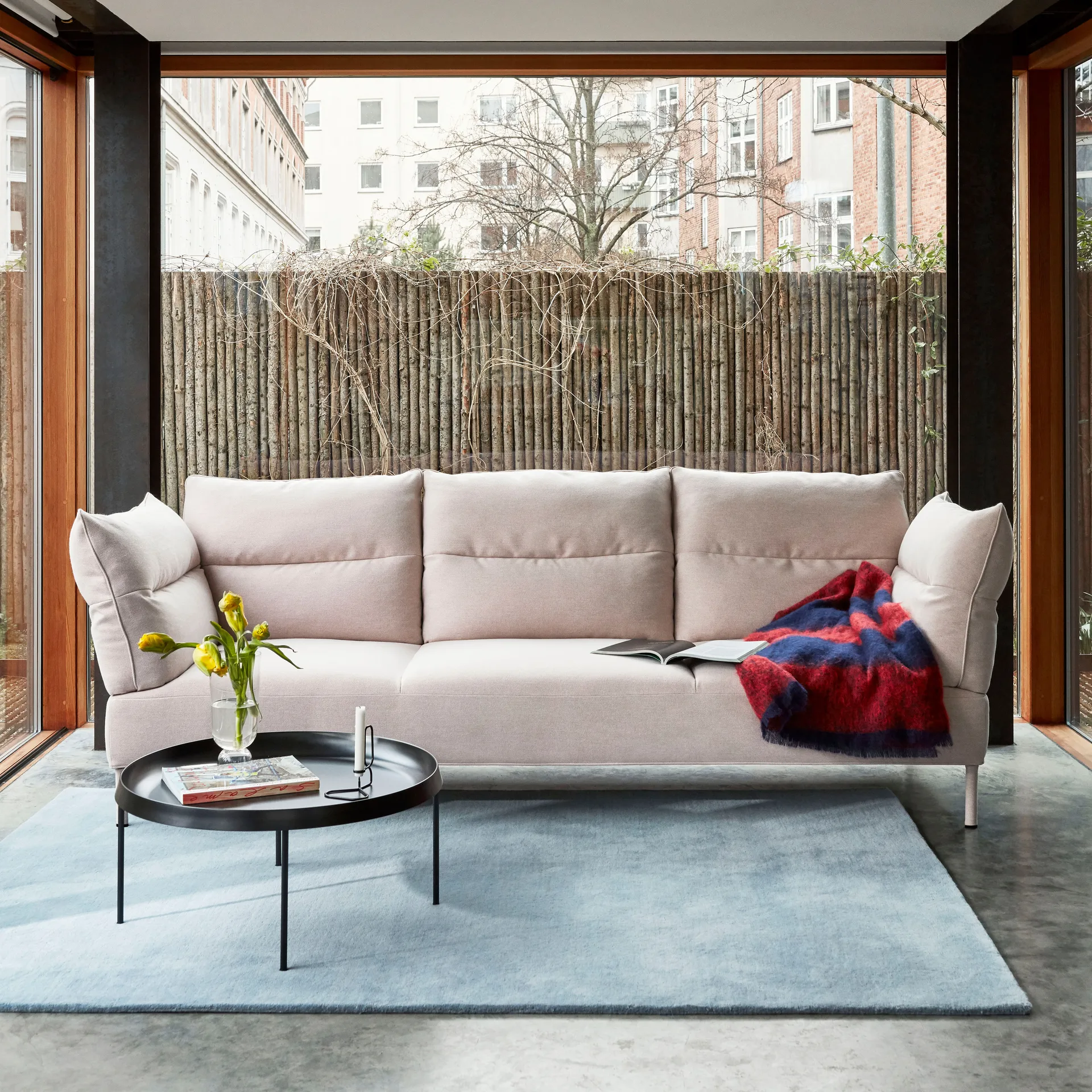 Tapete de lã Raw No 2 170x240 cm, Light-blue HAY