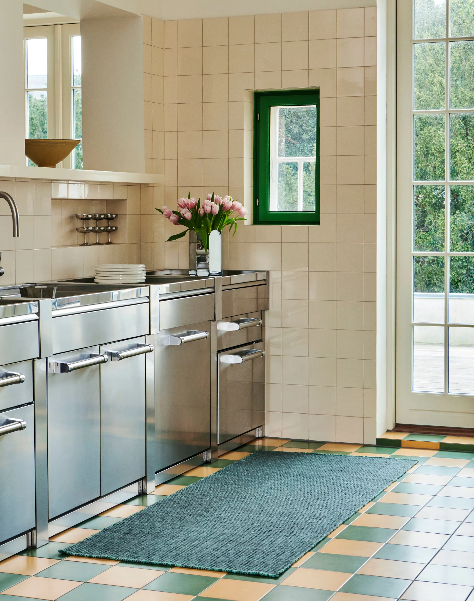 Tapete Moiré 80x200 cm, Emerald green HAY