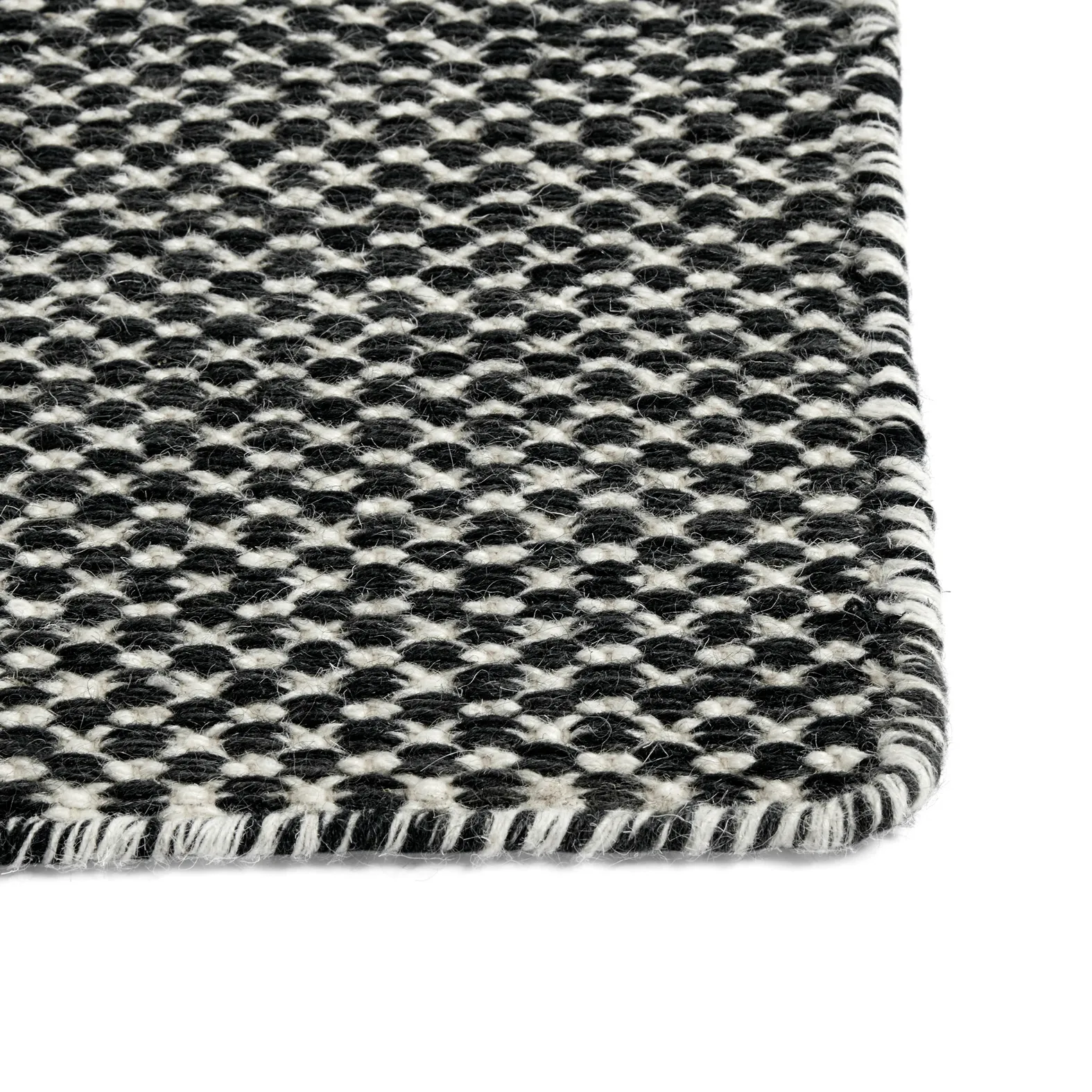 Tapete Moiré kelim 170x240 cm, Preto HAY