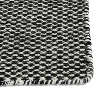 Tapete Moiré kelim 170x240 cm - Preto - HAY