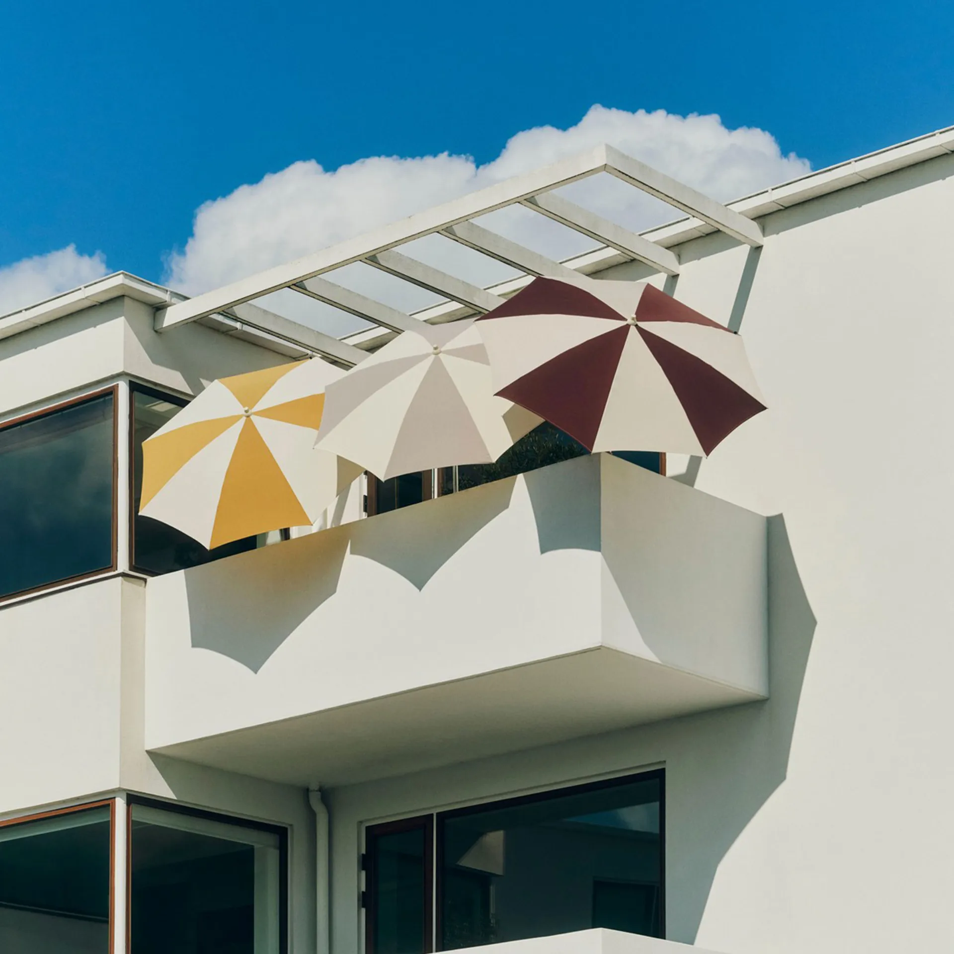 Terrazza Octagon guarda-sol, Branco-sujo-bordô HAY