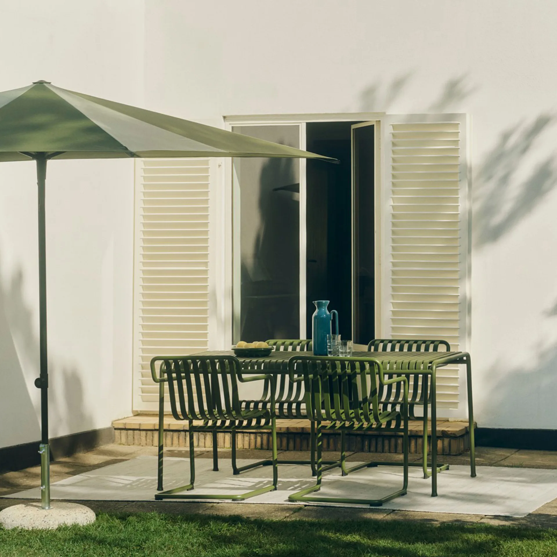 Terrazza Square guarda-sol, Verde-verde escuro HAY