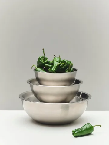 Tigela de servir Outdoor Market com tampa - Aço inoxidável, large - HAY