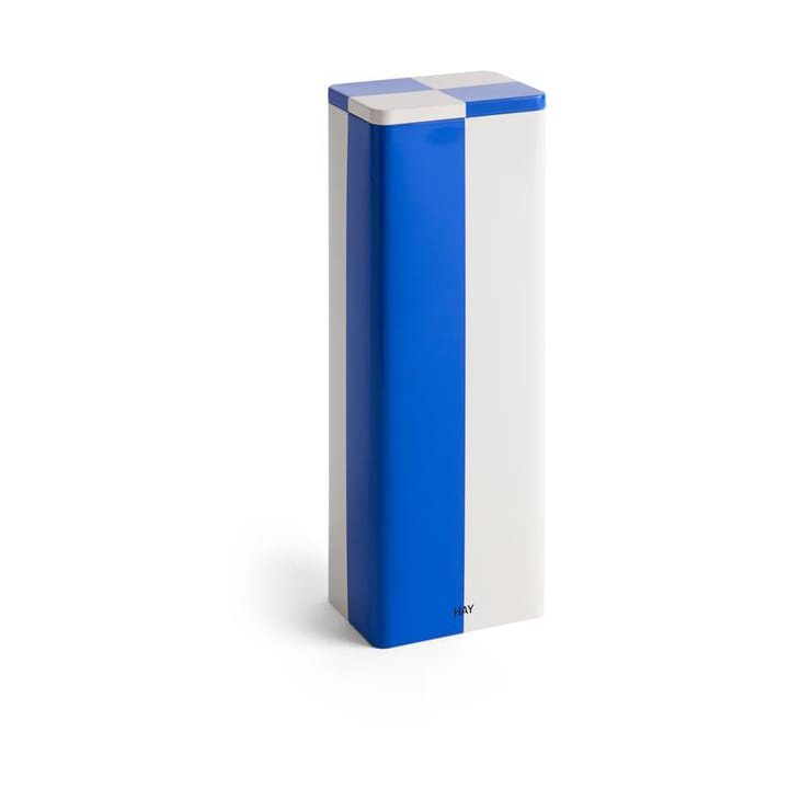 Tin Container Slim recipiente de armazenamento - Azul liso-branco sujo - HAY