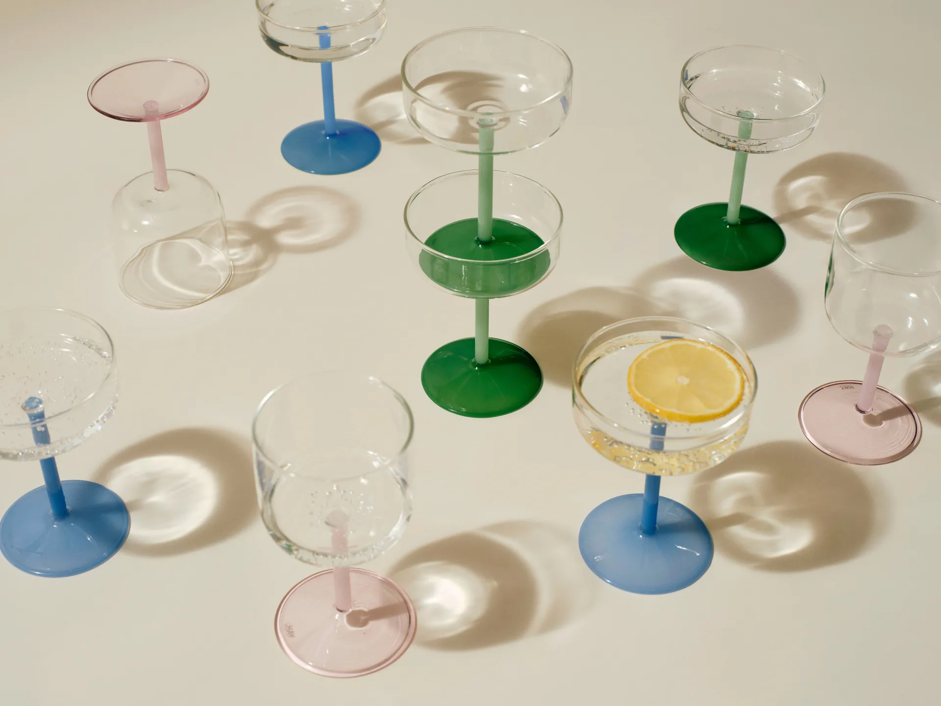 Tint copo de coquetéis 20 cl 2 unidades, Claro-jade azul claro HAY