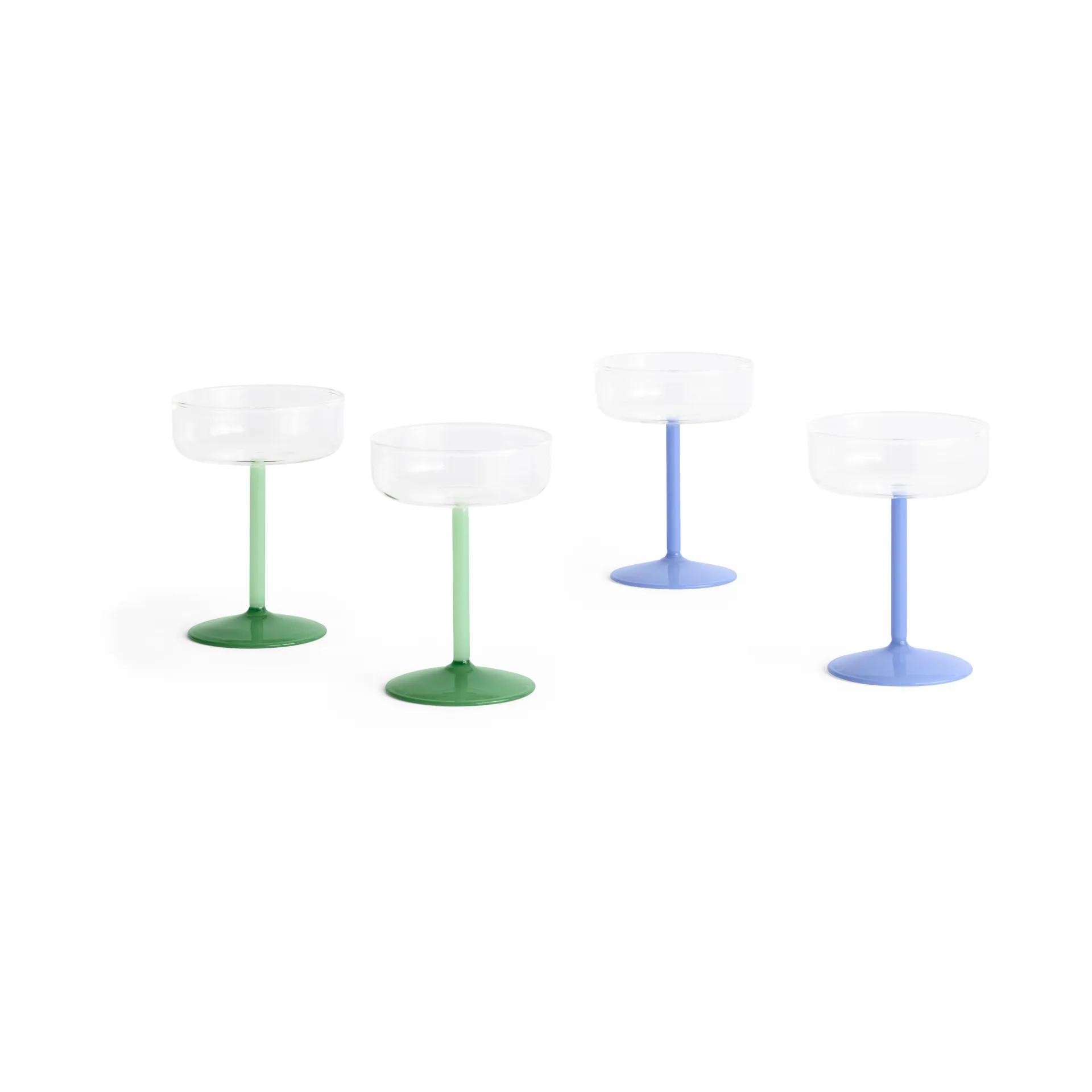 Tint copo de coquetéis 20 cl 2 unidades, Claro-jade azul claro HAY