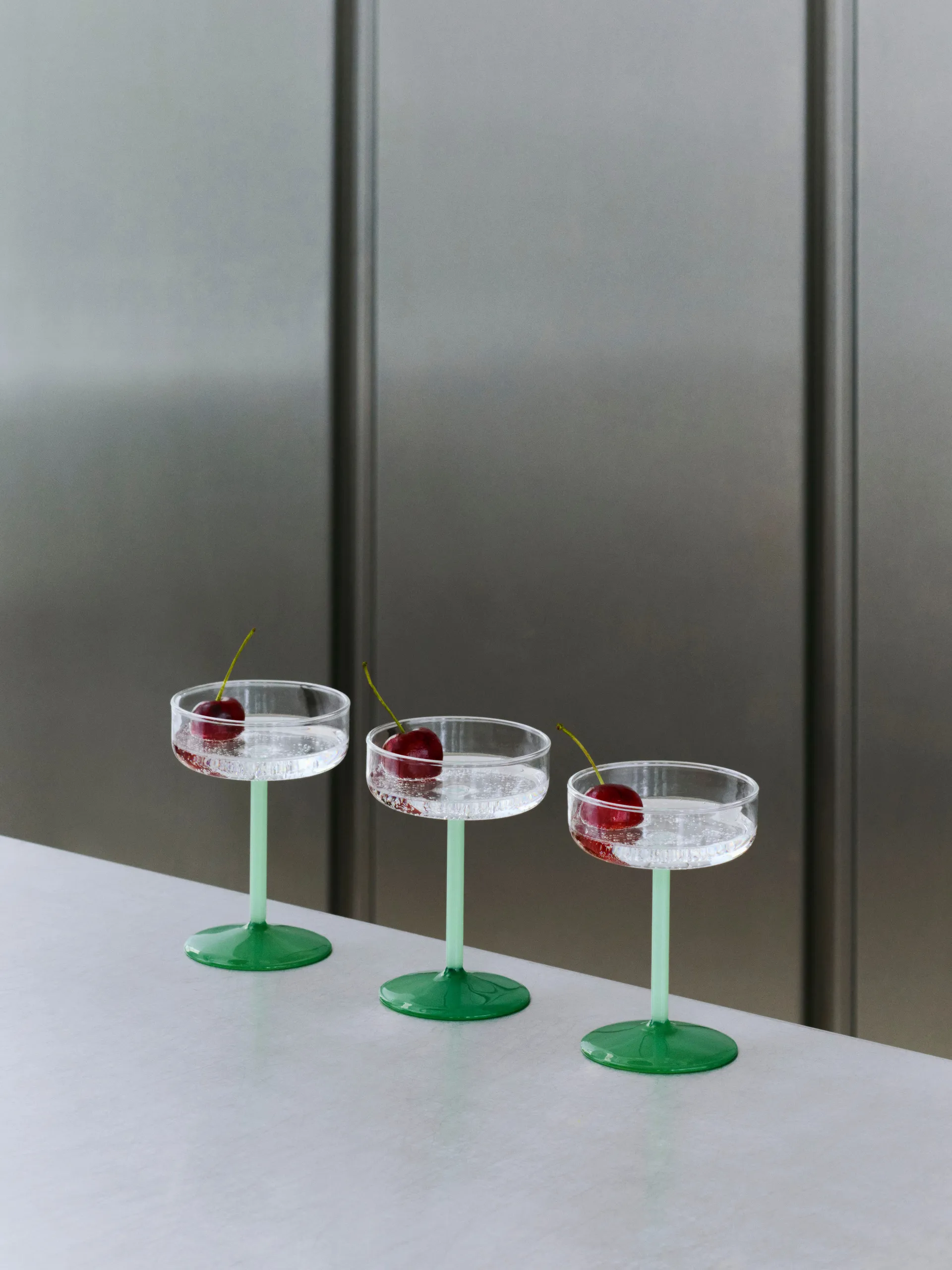 Tint copo de coquetéis 20 cl 2 unidades, Claro-Verde jade claro-Verde jade escuro HAY