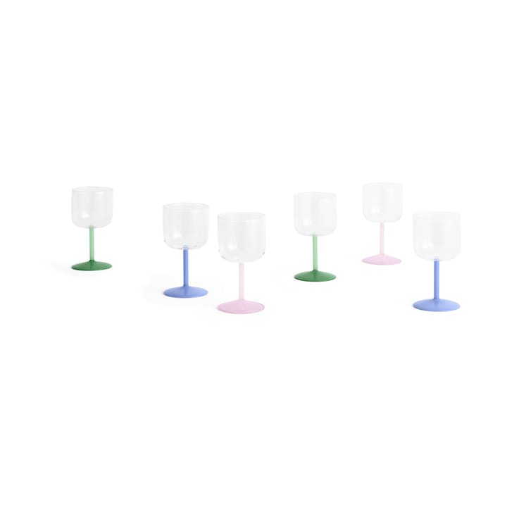 Tint copo de vinho 25 cl 2 unidades, Claro-jade azul claro HAY