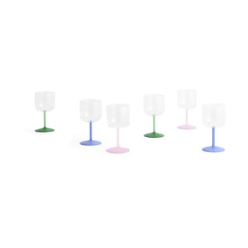 Tint copo de vinho 25 cl 2 unidades - Claro-rosa jade claro-rosa claro - HAY