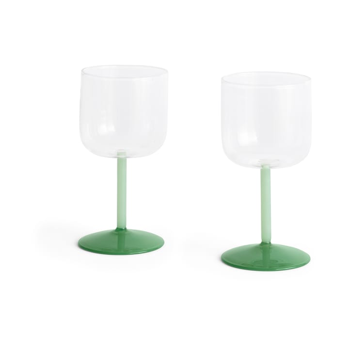 Tint copo de vinho 25 cl 2 unidades - Claro-Verde jade claro-Verde jade escuro - HAY