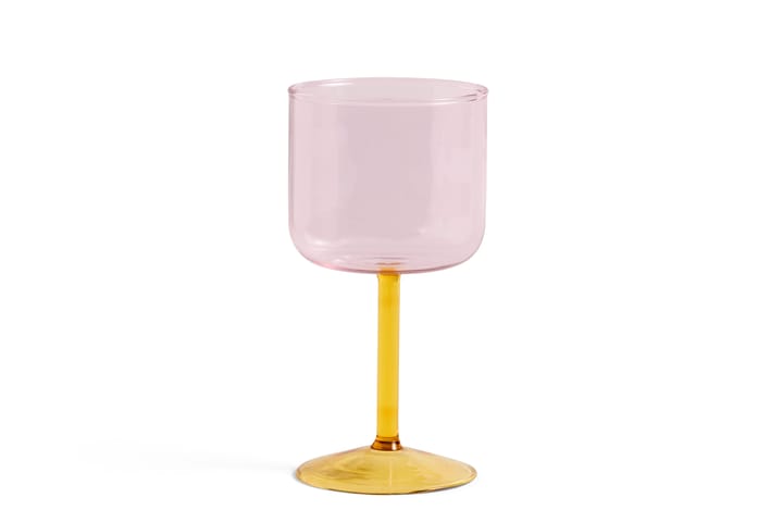 Tint copo de vinho 25 cl 2 unidades, Pink-yellow HAY