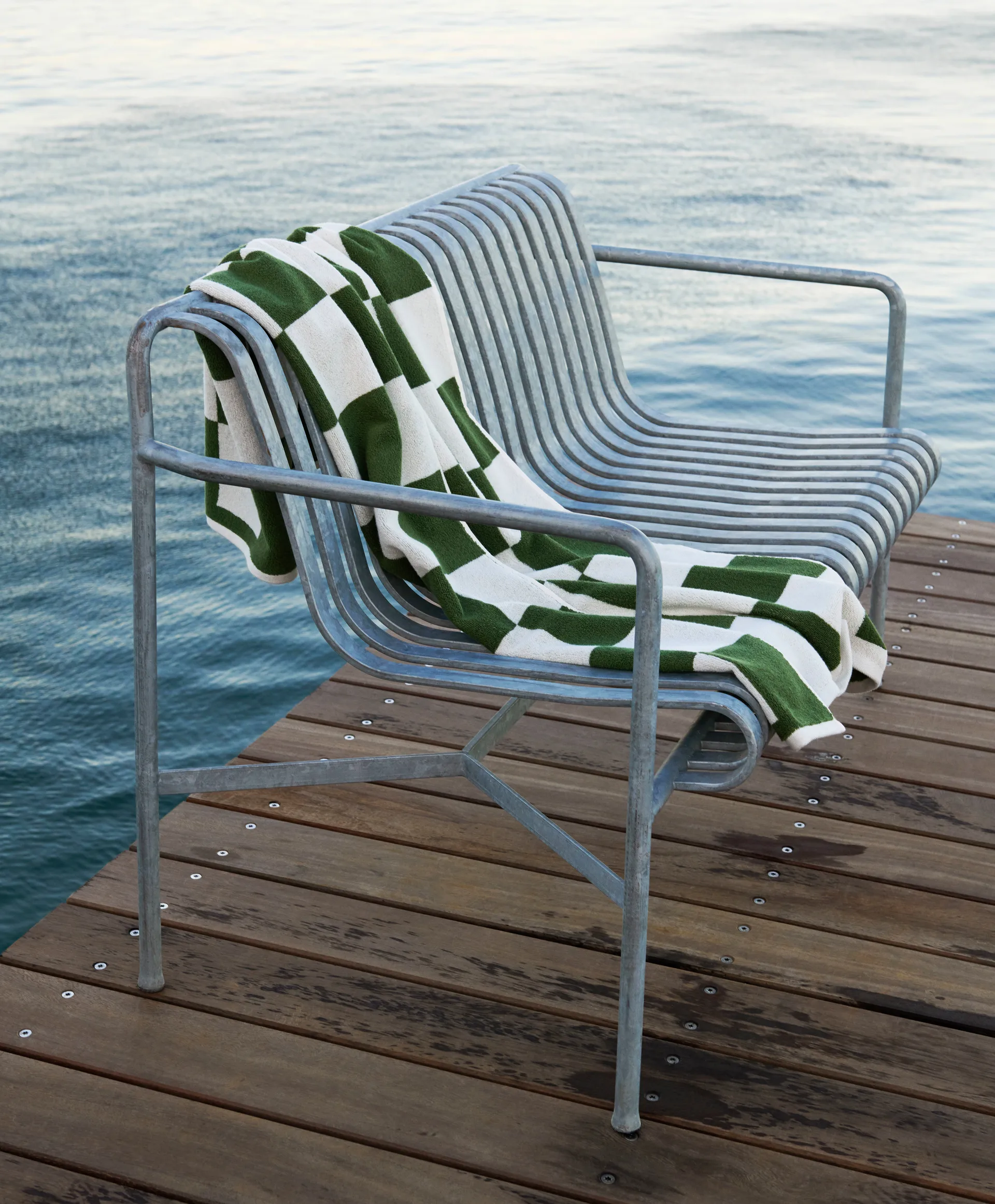 Toalha Check 50x90 cm, Matcha HAY