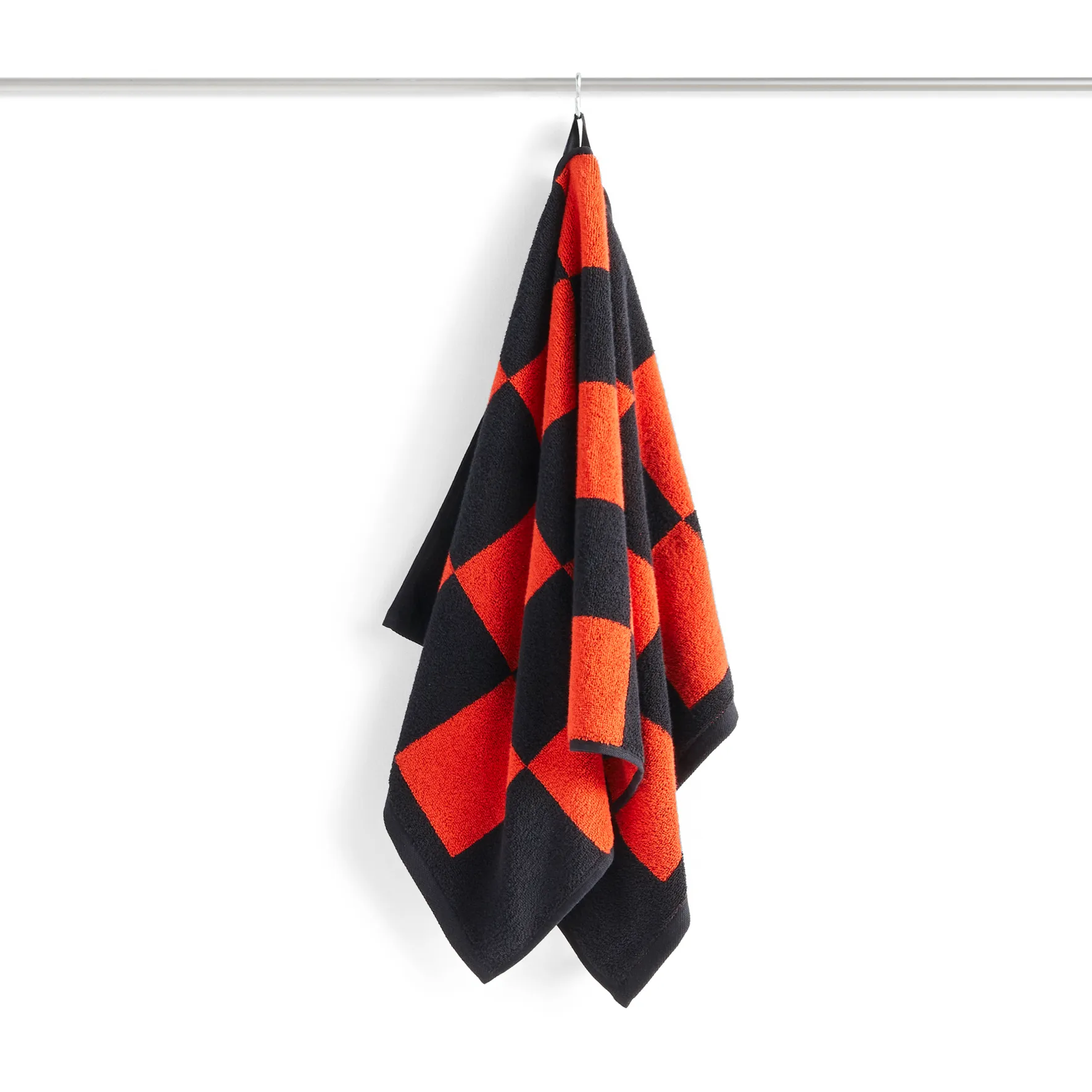 Toalha Check 50x90 cm, Vermelho Poppy HAY