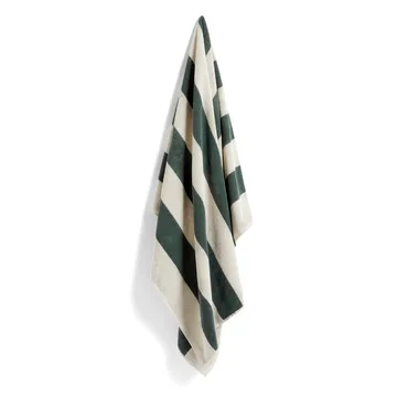 Toalha de banho Frotté Stripe 100x150 cm - dark green - HAY