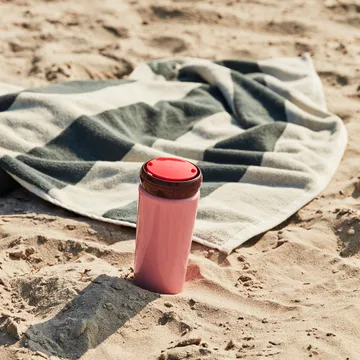 Toalha de banho Frotté Stripe 100x150 cm - dark green - HAY