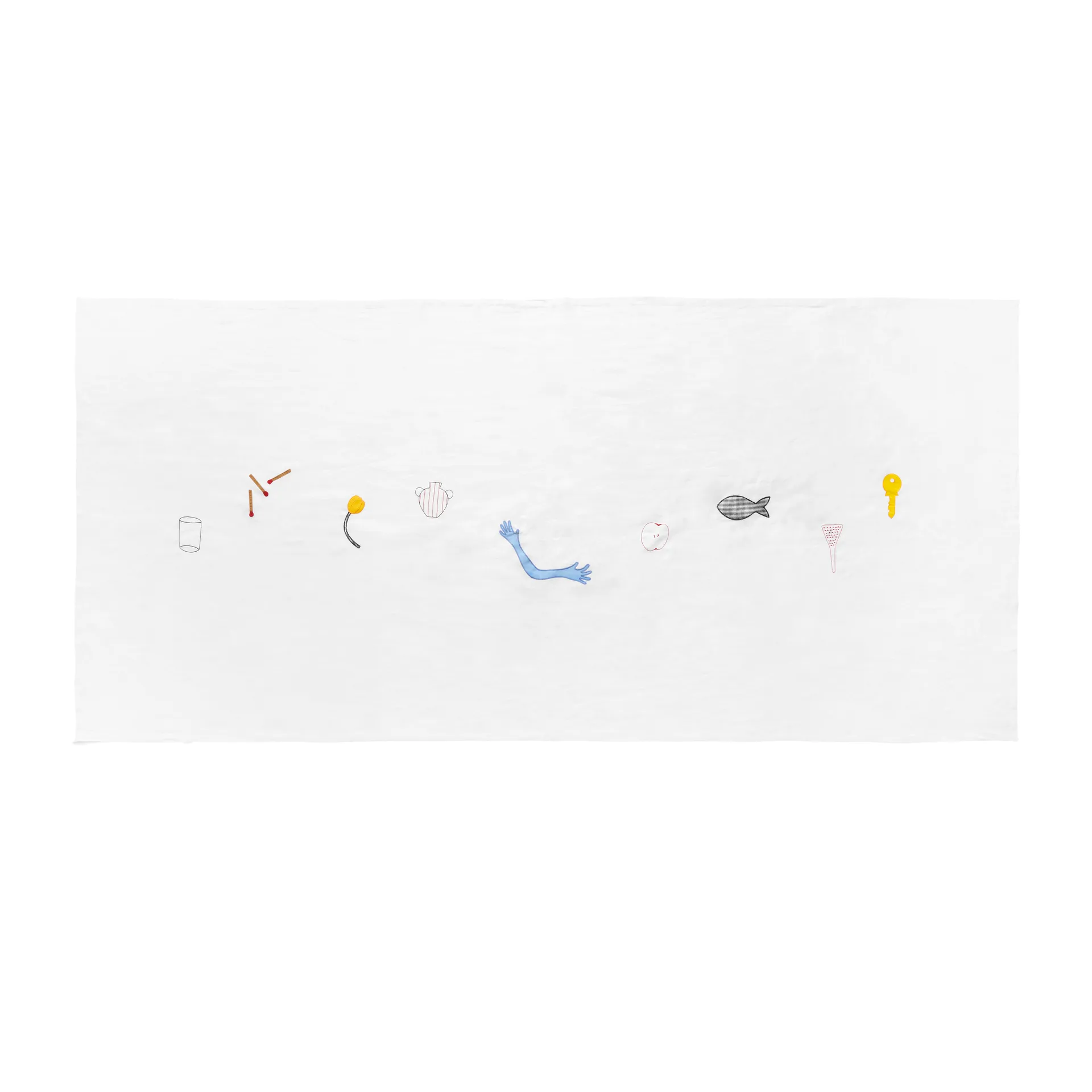 Toalha de mesa Sobremesa 140x300 cm, Branco HAY