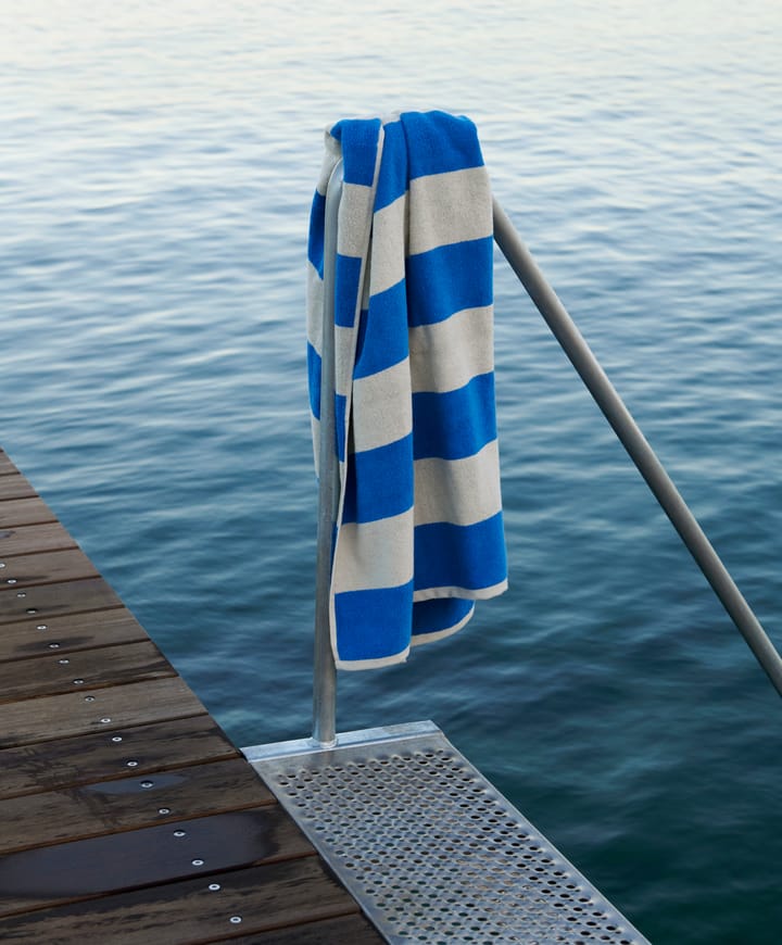 Toalha Frotté Stripe 50x100 cm - Azul - HAY