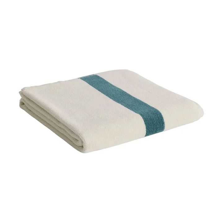 Toalha Stripe - Azul petróleo, 70x140 cm - HAY