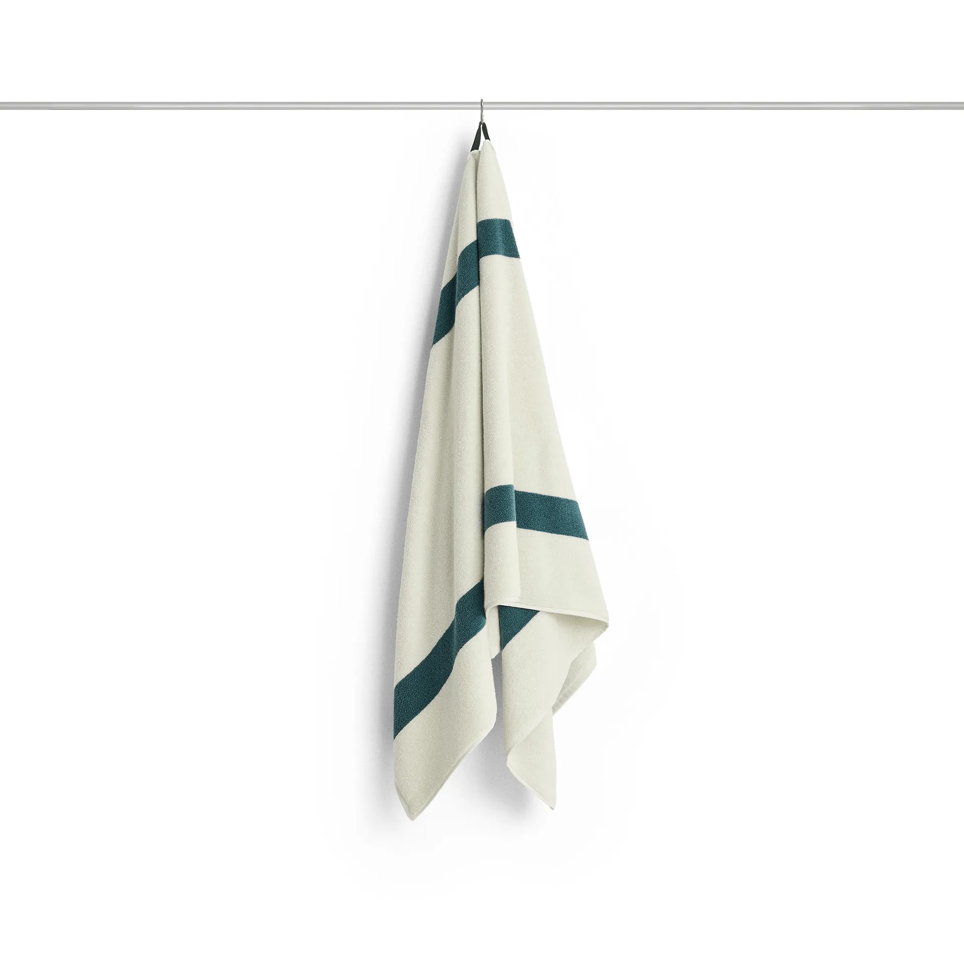 Toalha Stripe, Azul petróleo, 70x140 cm HAY
