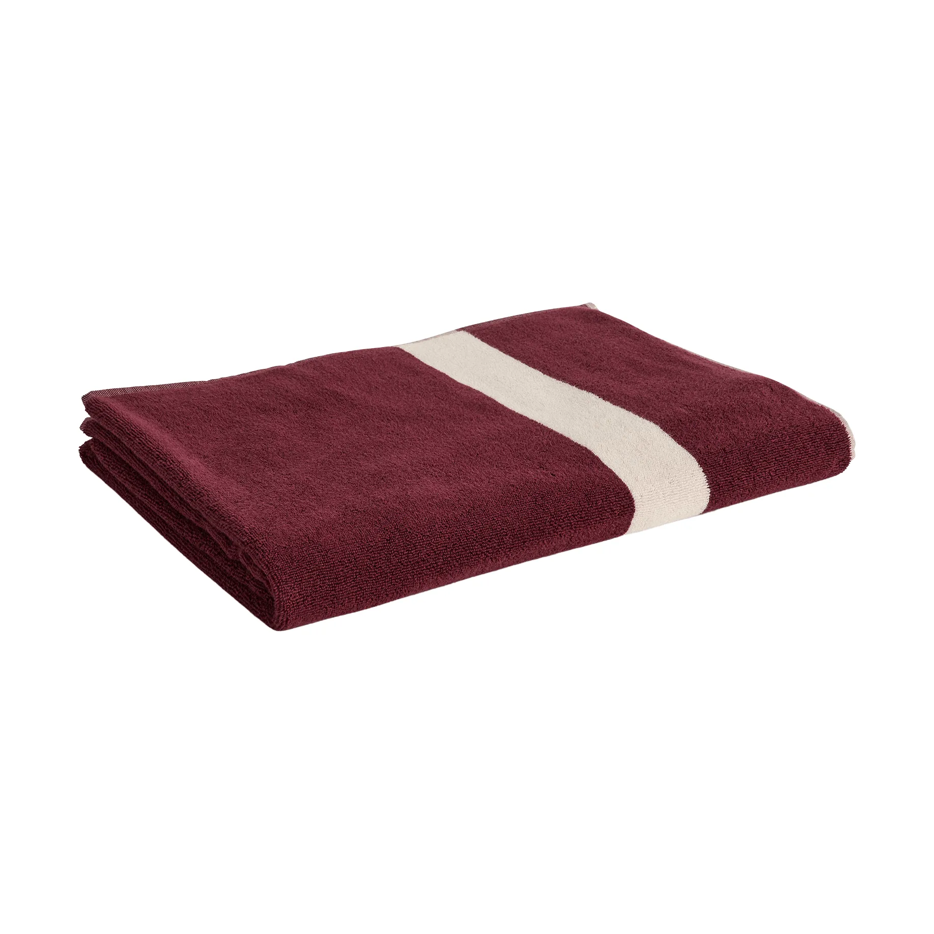 Toalha Stripe, Bordeaux, 100x150 cm HAY