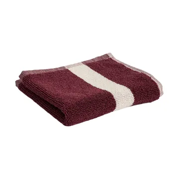 Toalha Stripe - Burgundy, 30x30 cm - HAY